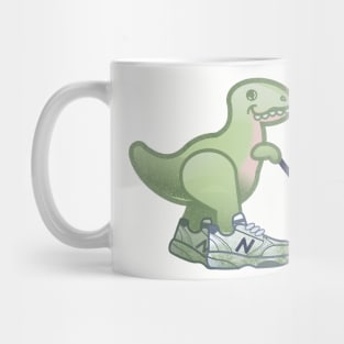 T-Rex Mowing the Grass Mug